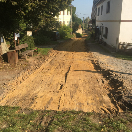 Rekonstrukce památkově chráněné komunikace v obci Bořejov